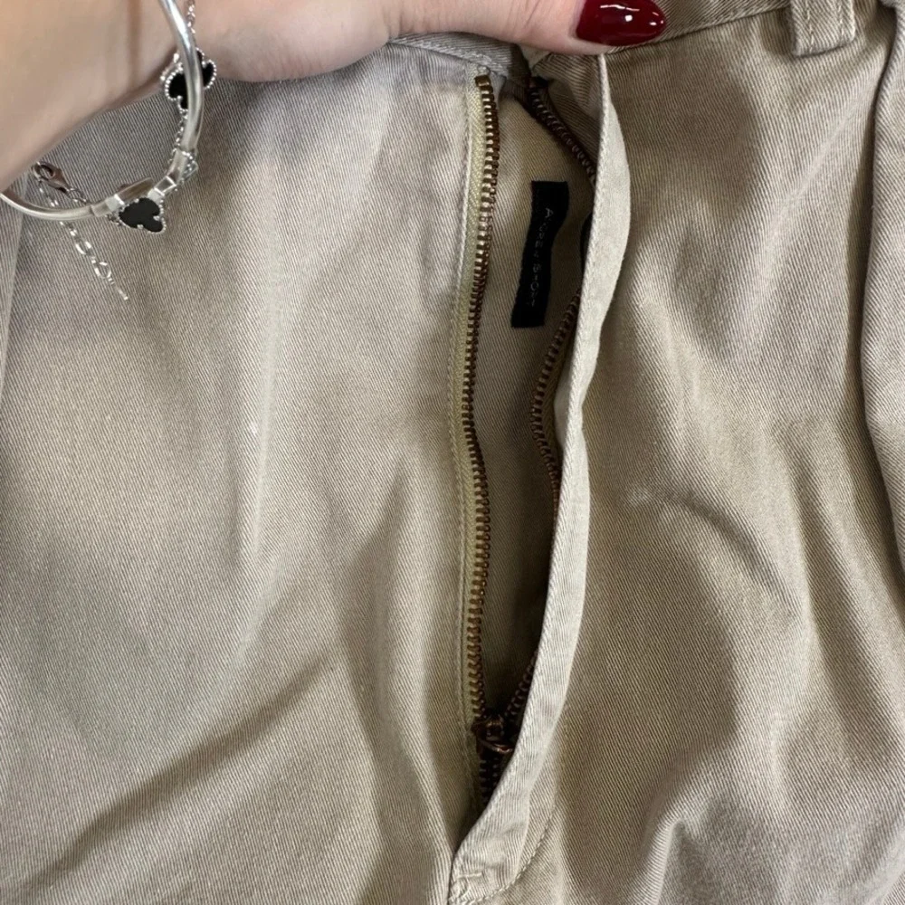Polo Ralph Lauren Andrew Short Mens 33 Khaki Tan Pleated Chino Cotton Shorts